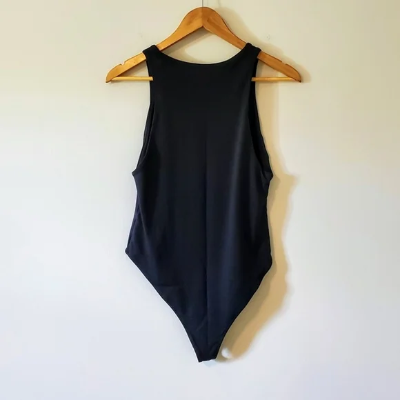 NWT Zara Halterneck Sleeveless Bodysuit - Black - Large - Picture 9 of 10